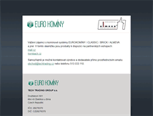 Tablet Screenshot of eurokominy.cz